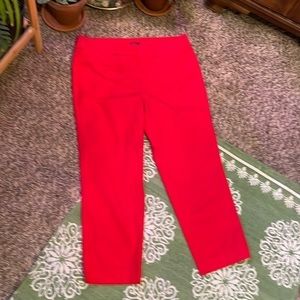 Ann Taylor factory - petite size 8 - red ankle pants